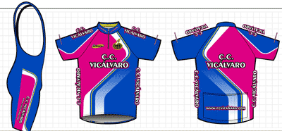 Nueva equipacin del club ciclista Viclvaro 2007
